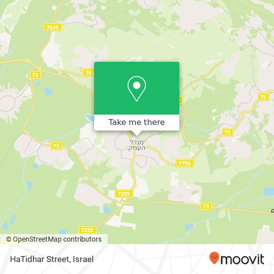 HaTidhar Street map