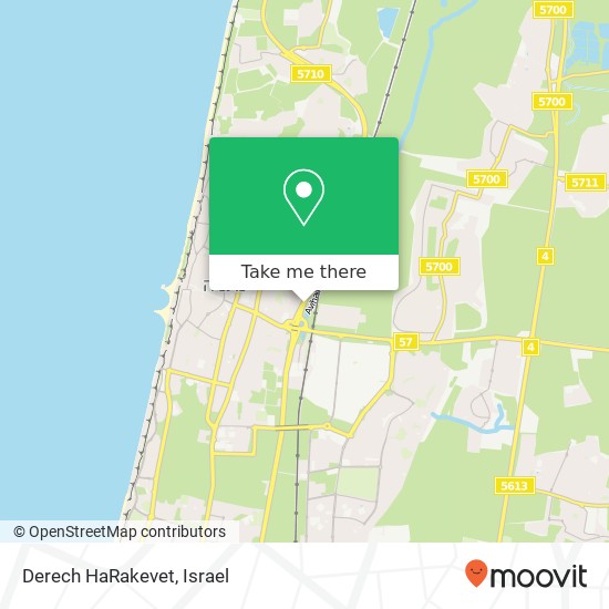 Derech HaRakevet map
