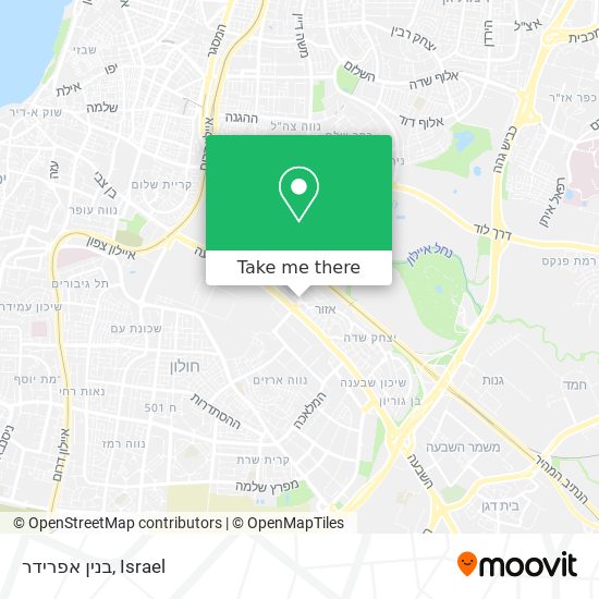 בנין אפרידר map