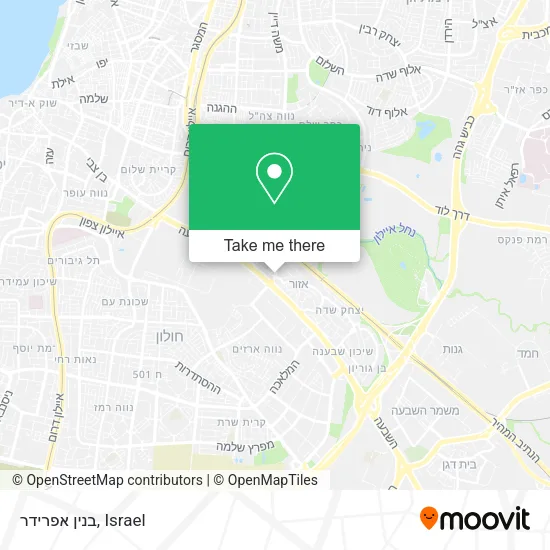 Карта בנין אפרידר