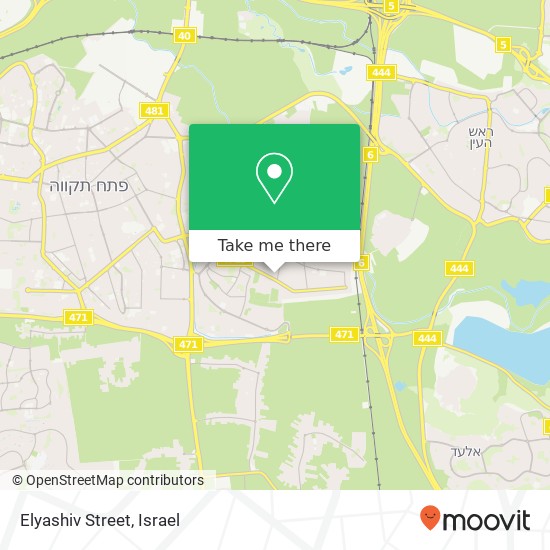 Карта Elyashiv Street