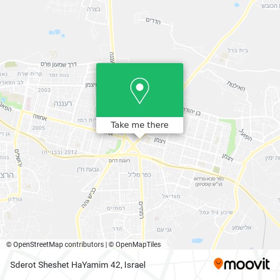 Sderot Sheshet HaYamim 42 map