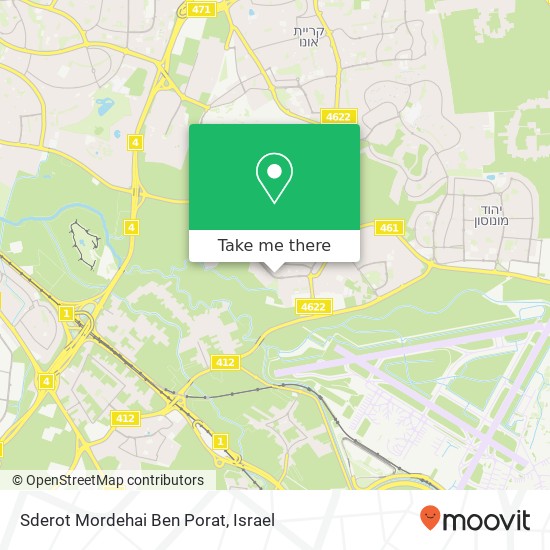 Sderot Mordehai Ben Porat map