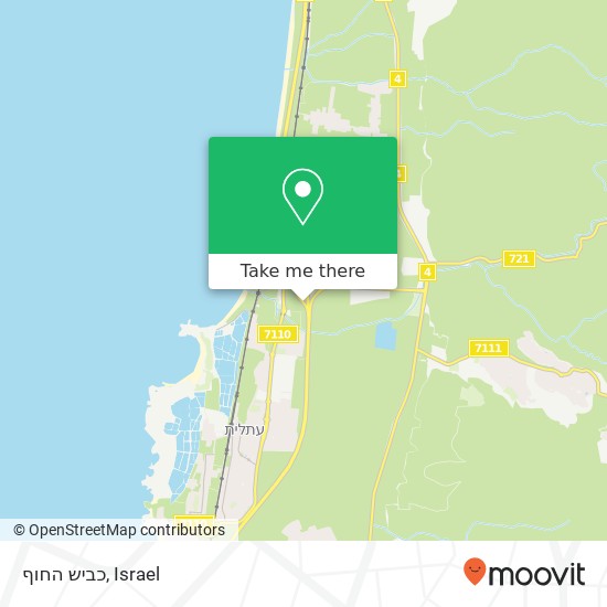 כביש החוף map