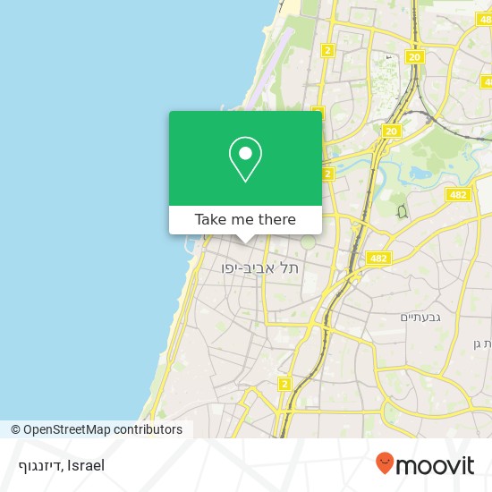 דיזנגוף map