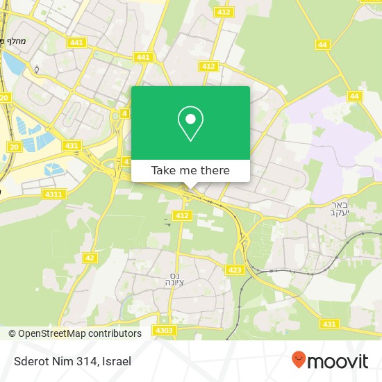 Карта Sderot Nim 314
