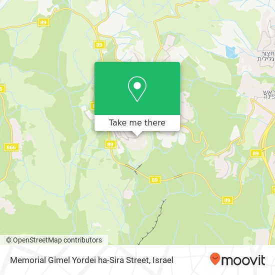 Memorial Gimel Yordei ha-Sira Street map