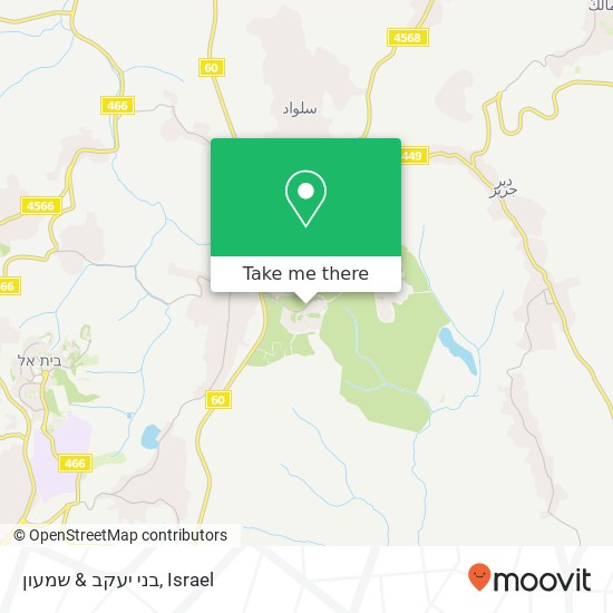 בני יעקב & שמעון map