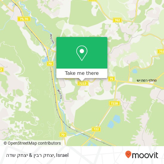 Карта יצחק רבין & יצחק שדה