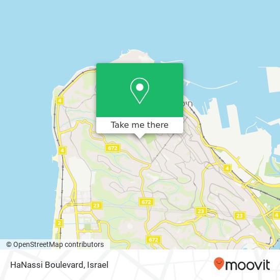 HaNassi Boulevard map