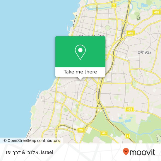 אלנבי & דרך יפו map