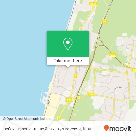 הנשיא יצחק בן צבי & שדרות התשעים ושלוש map