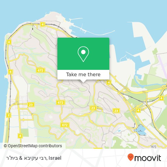 רבי עקיבא & בית"ר map