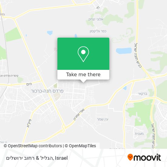 הגליל & רחוב ירושלים map