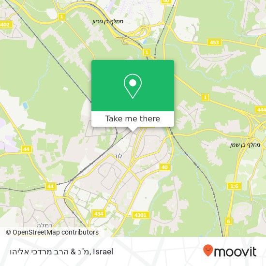 מ"נ & הרב מרדכי אליהו map