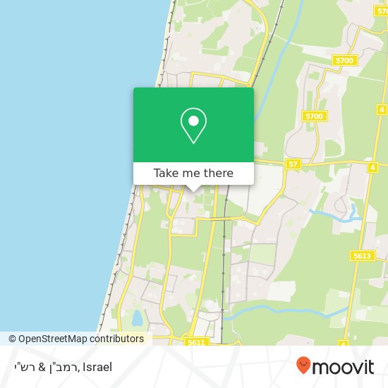 רמב"ן & רש"י map