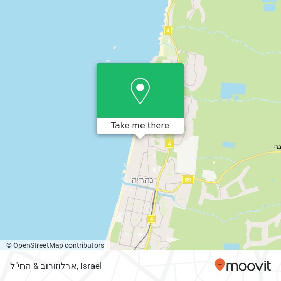 ארלוזורוב & החי"ל map