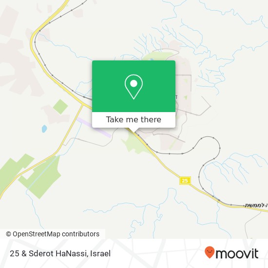 25 & Sderot HaNassi map