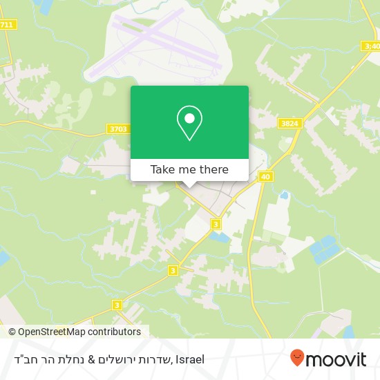 Карта שדרות ירושלים & נחלת הר חב"ד