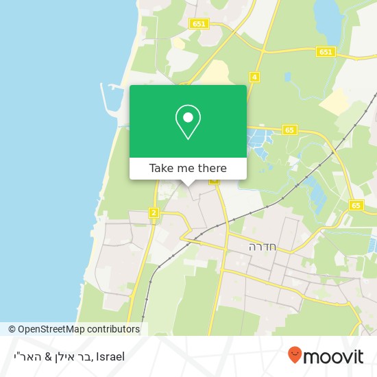 בר אילן & האר"י map