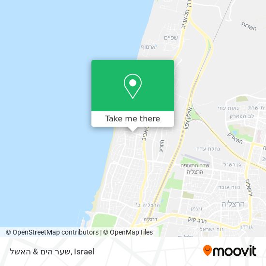 שער הים & האשל map