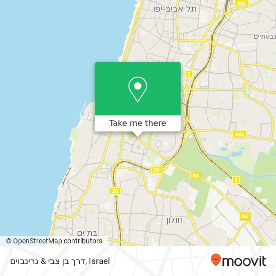Карта דרך בן צבי & גרינבוים