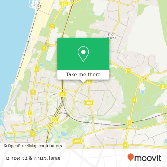 מנורה & בני אפרים map