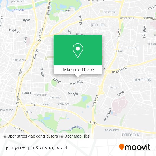 הרא"ה & דרך יצחק רבין map