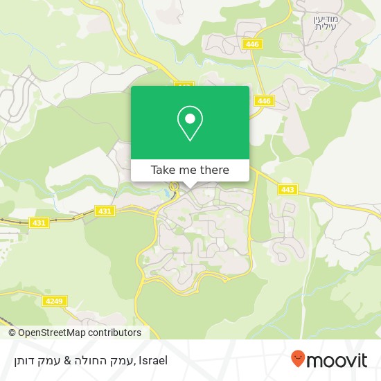 עמק החולה & עמק דותן map