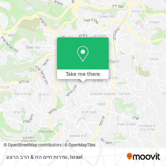 Карта שדרות חיים הזז & הרב הרצוג
