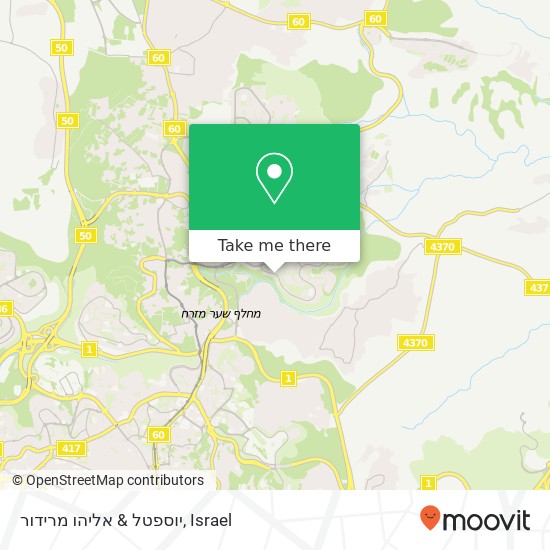 יוספטל & אליהו מרידור map