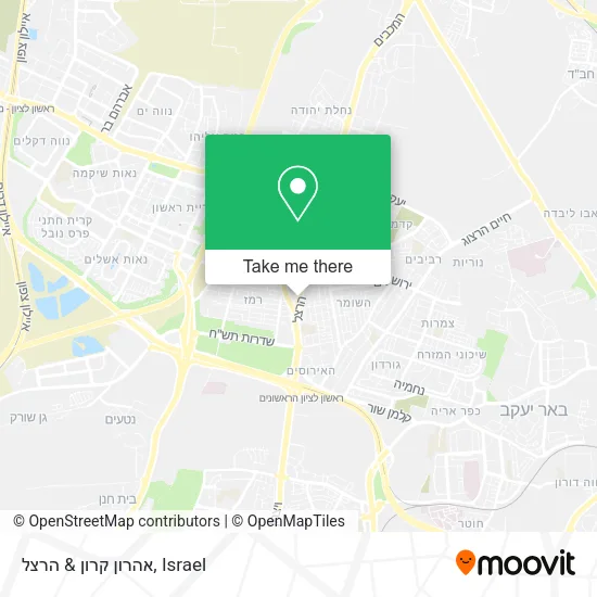 Карта אהרון קרון & הרצל