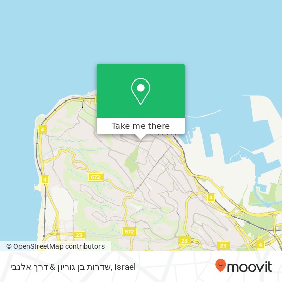 שדרות בן גוריון & דרך אלנבי map