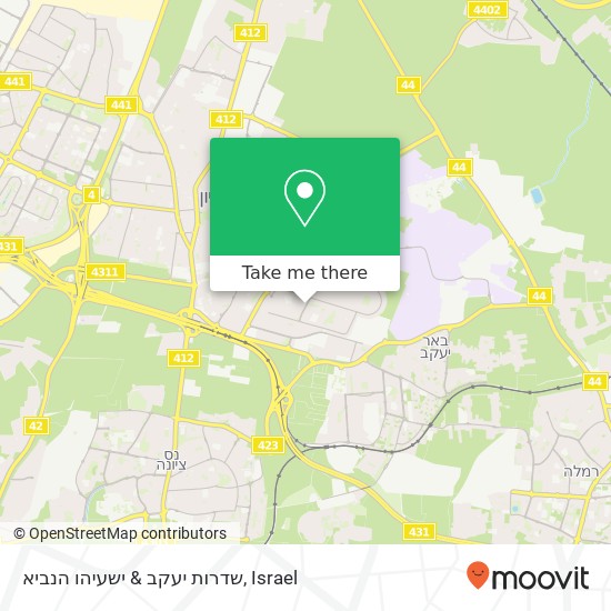 שדרות יעקב & ישעיהו הנביא map