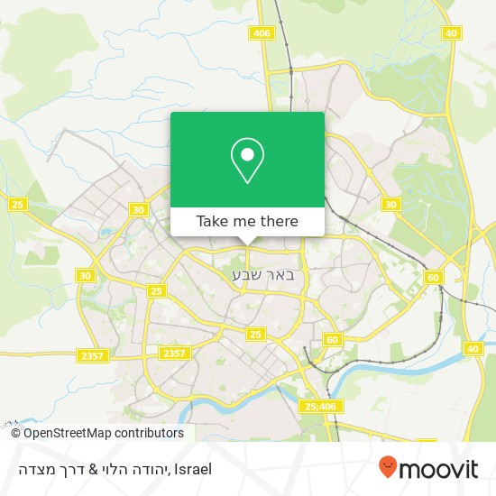 יהודה הלוי & דרך מצדה map
