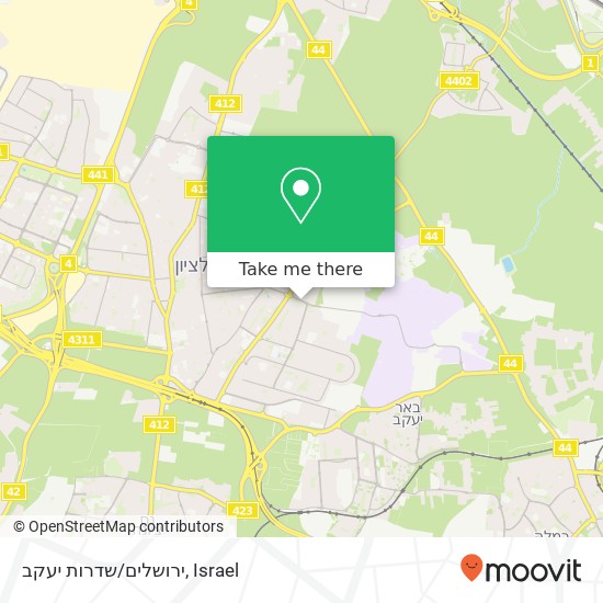 ירושלים/שדרות יעקב map