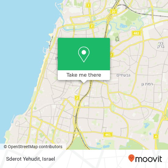 Sderot Yehudit map