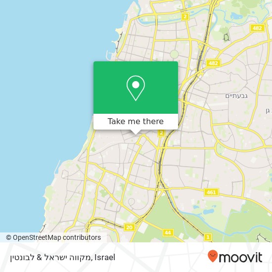 מקווה ישראל & לבונטין map