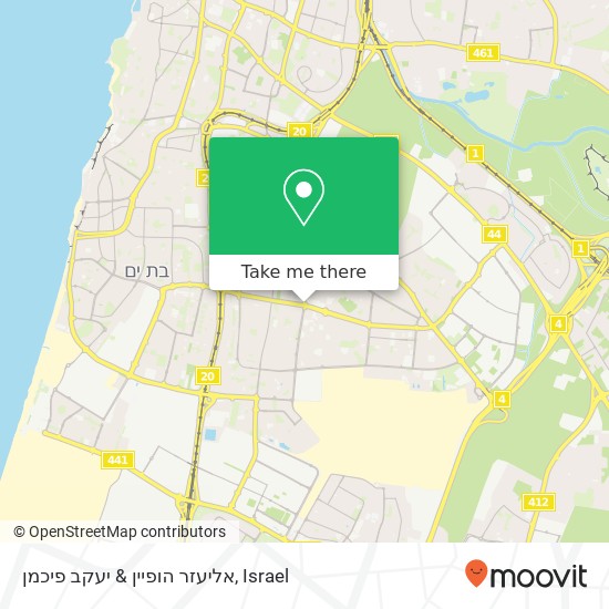 אליעזר הופיין & יעקב פיכמן map