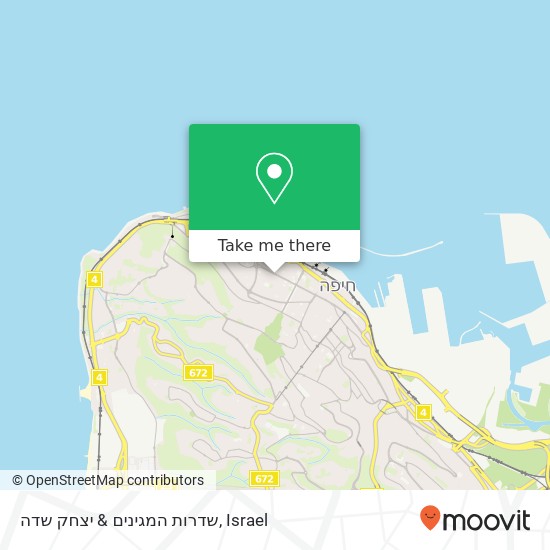 Карта שדרות המגינים & יצחק שדה