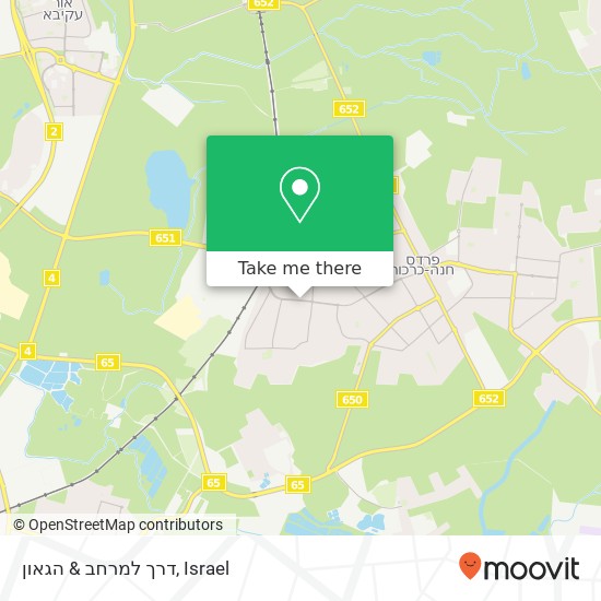 דרך למרחב & הגאון map