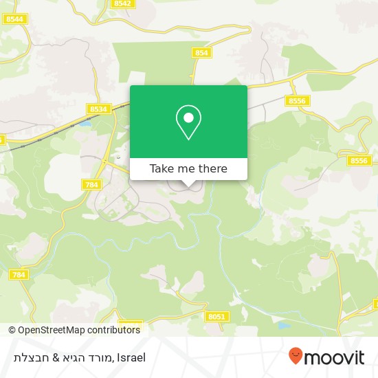 מורד הגיא & חבצלת map