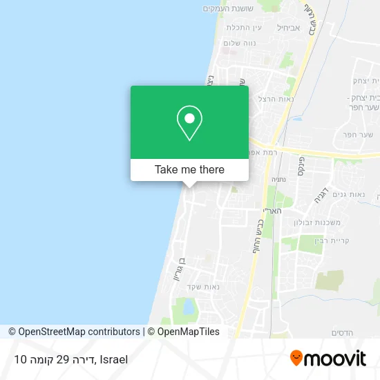 Карта דירה 29 קומה 10