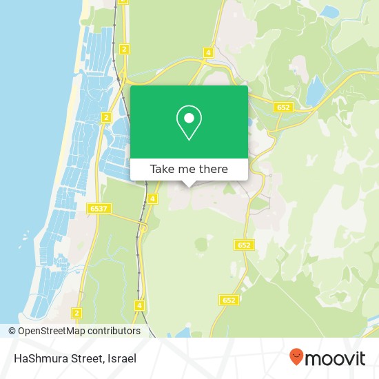 Карта HaShmura Street