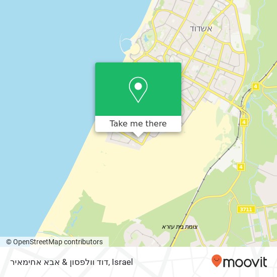 דוד וולפסון & אבא אחימאיר map