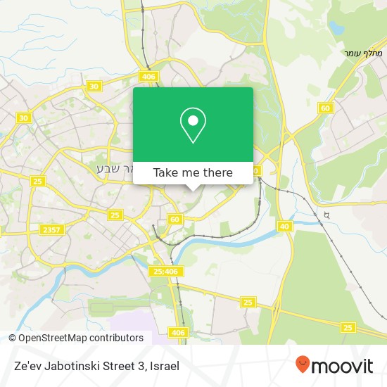 Ze'ev Jabotinski Street 3 map