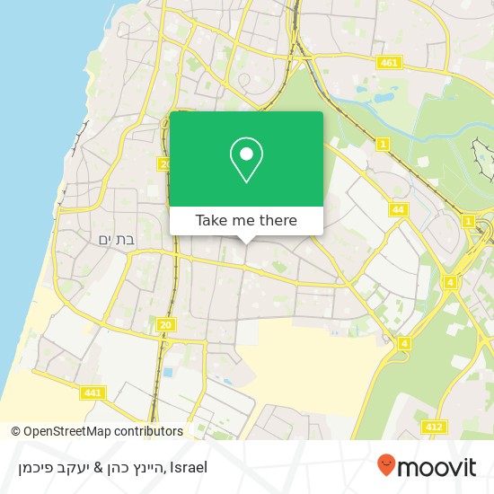 היינץ כהן & יעקב פיכמן map