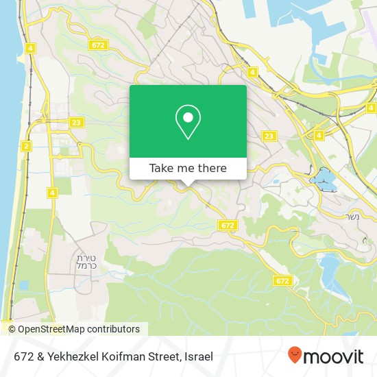 Карта 672 & Yekhezkel Koifman Street