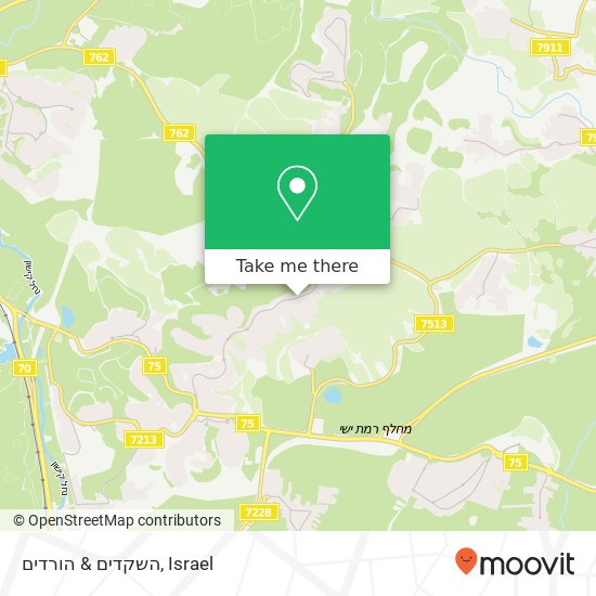 השקדים & הורדים map