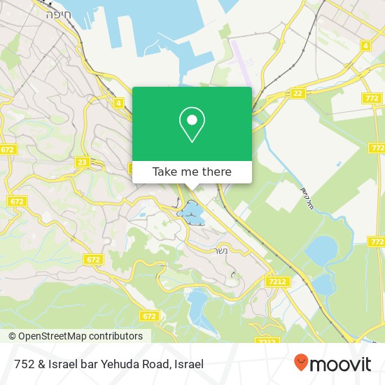 752 & Israel bar Yehuda Road map